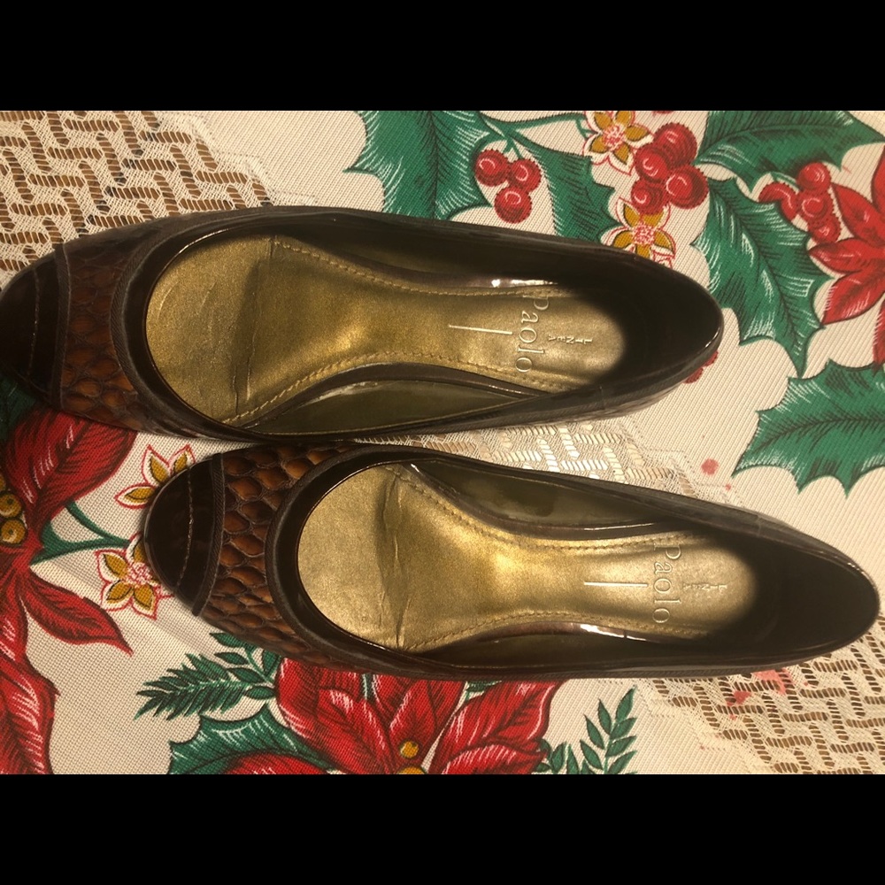 Ladies casual flat - multi color leather
